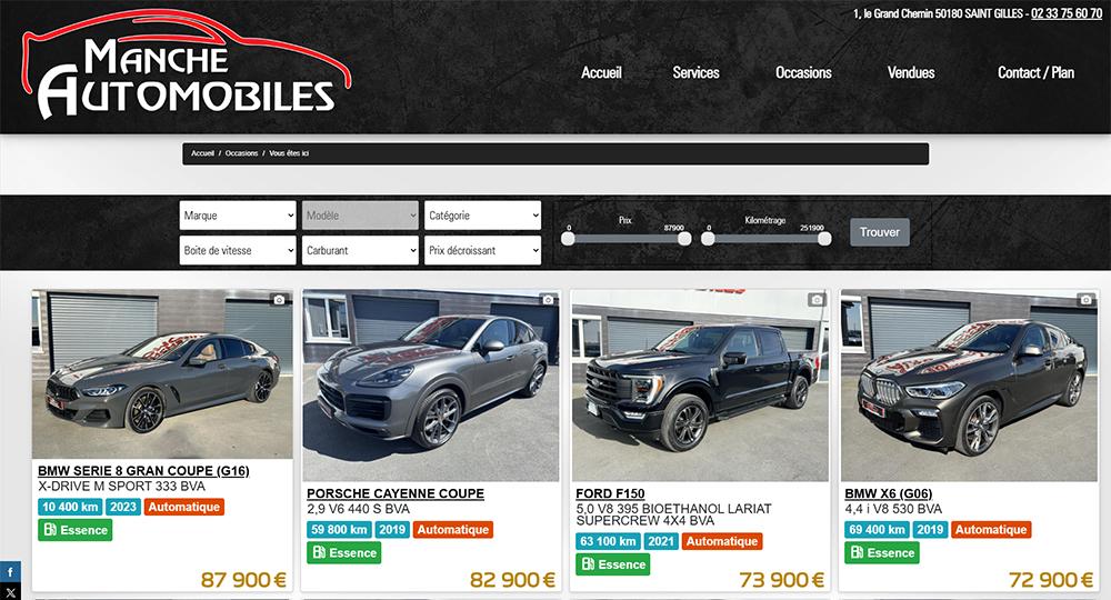 Mise &agrave; jour Manche Automobiles